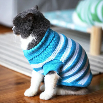 Домашни любимци Кучешки продукти Новогодишно облекло Сладка котка Среден пуловер Фланелки Кученца Плетени пуловери за малки животни Йоркски кучета Зима