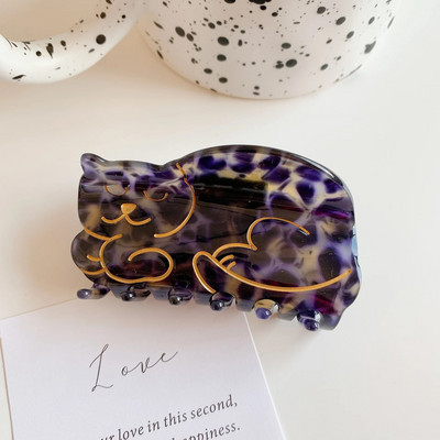 Jaunā Dienvidkoreja Dongdaemuna etiķskābe jauka matu sprādze kaķa skrāpējama matu aksesuāri modes muguras galvas haizivs saspraude galvassega