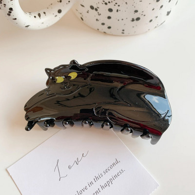 Jaunā Dienvidkoreja Dongdaemuna etiķskābe jauka matu sprādze kaķa skrāpējama matu aksesuāri modes muguras galvas haizivs saspraude galvassega