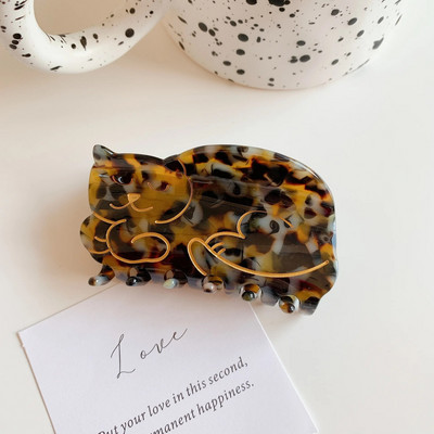 Jaunā Dienvidkoreja Dongdaemuna etiķskābe jauka matu sprādze kaķa skrāpējama matu aksesuāri modes muguras galvas haizivs saspraude galvassega