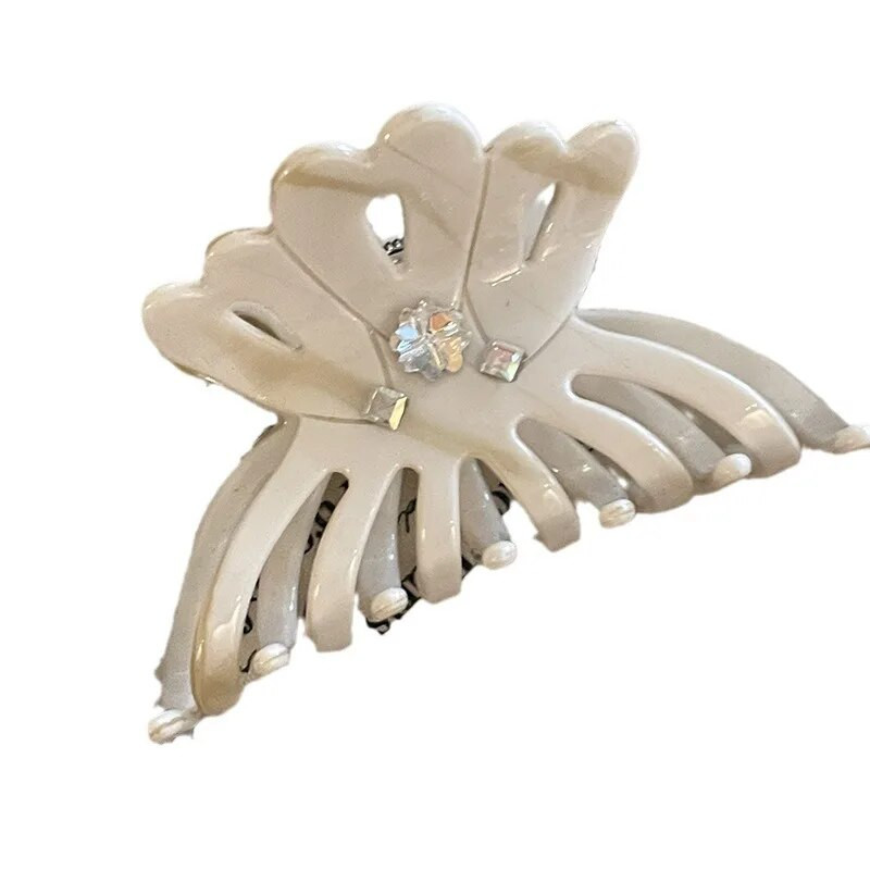 Γαλλικό εκλεκτό υψηλής ποιότητας κλιπ κούμπωμα λουλουδιών με θηλυκό στυλ Απλό και ευέλικτο μισοδεμένο κλιπ καρχαρία αξεσουάρ μαλλιών