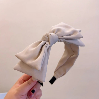 Κορεάτης! Υποκατάστατα ψώνια με ρετρό στυλ Απλό μεγάλο τριών στρώσεων κλιπ μαλλιών με φιόγκο που μειώνει την ηλικία του προσώπου Μικρές γυναίκες με κεφαλή