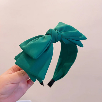 Κορεάτης! Υποκατάστατα ψώνια με ρετρό στυλ Απλό μεγάλο τριών στρώσεων κλιπ μαλλιών με φιόγκο που μειώνει την ηλικία του προσώπου Μικρές γυναίκες με κεφαλή