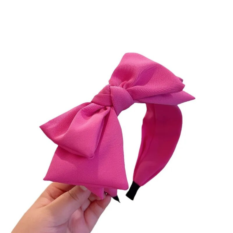 Κορεάτης! Υποκατάστατα ψώνια με ρετρό στυλ Απλό μεγάλο τριών στρώσεων κλιπ μαλλιών με φιόγκο που μειώνει την ηλικία του προσώπου Μικρές γυναίκες με κεφαλή