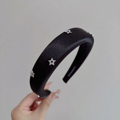 Kvaliteetne täisteemanttäht Sponge peapaelad Moodsad juukseaksessuaarid naistele Trend juuksepael Juuksepael rõngas Tüdrukute peakatted Uus