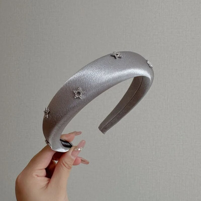 Kvaliteetne täisteemanttäht Sponge peapaelad Moodsad juukseaksessuaarid naistele Trend juuksepael Juuksepael rõngas Tüdrukute peakatted Uus