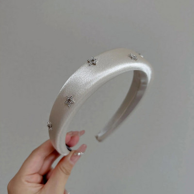 Kvaliteetne täisteemanttäht Sponge peapaelad Moodsad juukseaksessuaarid naistele Trend juuksepael Juuksepael rõngas Tüdrukute peakatted Uus