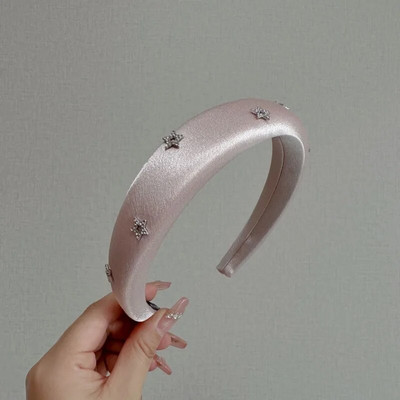 Kvaliteetne täisteemanttäht Sponge peapaelad Moodsad juukseaksessuaarid naistele Trend juuksepael Juuksepael rõngas Tüdrukute peakatted Uus