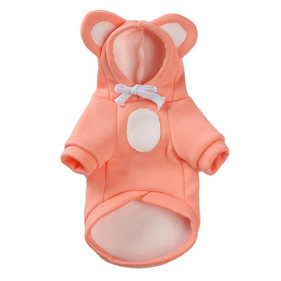 Ρούχα για σκύλους κατοικίδιων ζώων Ρούχα για σκύλους Αξιολάτρευτα ζεστά πουλόβερ για σκύλους Bear ear καπέλο Ρούχα για σκύλους κατοικίδιων ζώων για το φθινόπωρο και το χειμώνα Ρούχα για σκύλους για κατοικίδια