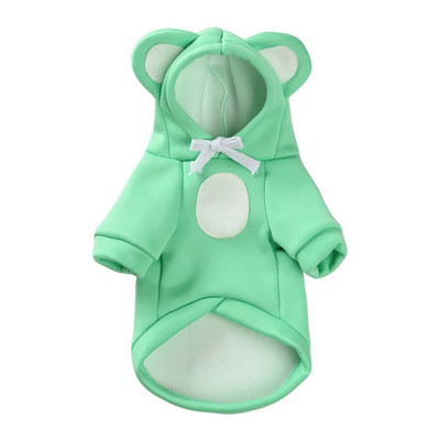 Ρούχα για σκύλους κατοικίδιων ζώων Ρούχα για σκύλους Αξιολάτρευτα ζεστά πουλόβερ για σκύλους Bear ear καπέλο Ρούχα για σκύλους κατοικίδιων ζώων για το φθινόπωρο και το χειμώνα Ρούχα για σκύλους για κατοικίδια