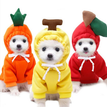 Χειμερινά ζεστά ρούχα για σκύλους Χαριτωμένα βελούδινα παλτό με κουκούλες για κατοικίδια Μπουφάν για κουτάβι Γάτα Γαλλικό μπουλντόγκ Τσιουάουα Ρούχα για μικρό σκύλο