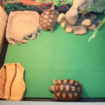 Ερπετό χαλί Turtle Basking Platform Υπόστρωμα κλινοστρωμνής Terrarium Επένδυση με απορρόφηση νερού Μοκέτα ερπετών για φίδι γκέκο