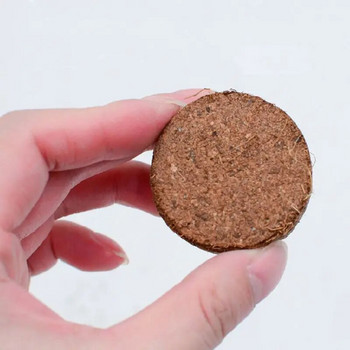 Φυσικοί δίσκοι κοκοφοίνικα Στρογγυλά τούβλα καρύδας για ενυδρείο ερπετών οικιακής κηπουρικής