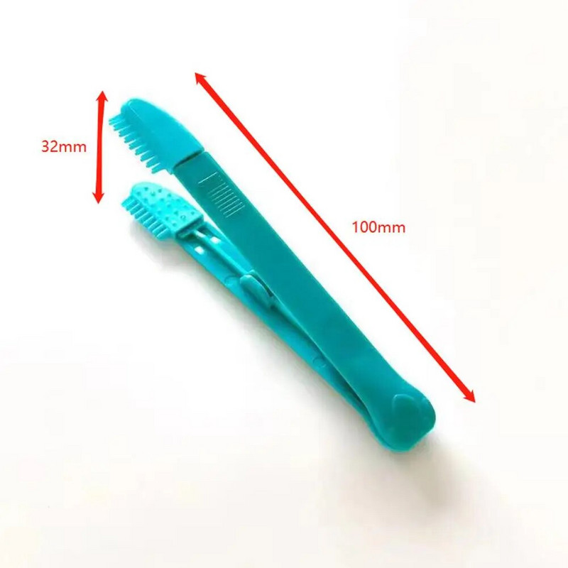 Mājdzīvnieku kaķu acu kaķu birste Rokas dziļi attīroša asaru traipu birste Kaķu acu tīrīšanas līdzeklis kopšanas piederumi