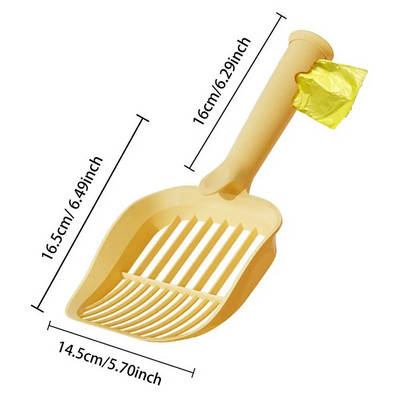 Kassiliivakühvel liivakasti kühvel 15 tk prügikotiga Kitten pooper tõstuk kassikaka kühvel Kassiliiva kühvel Mittenakkuv