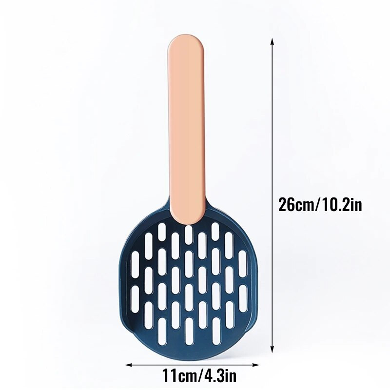 macskaalomhoz Tartós mély lapát kényelmes fogantyú a könnyű kiszórásért 0,2x0,1 hüvelykes szitáló nyílások a legtöbb alomtípushoz