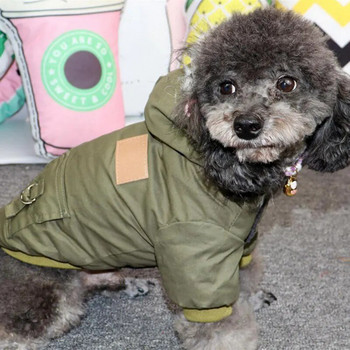 Ρούχα για σκύλους Χειμερινά ζεστά μπουφάν για σκύλους για κατοικίδια Μακρυμάνικα κουκούλα Chihuahua για μικρά μεσαία σκυλιά Puppy outfit XS-2XL