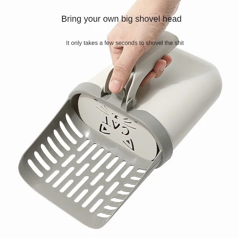 Kačių kraiko samtelis su papildomu maišelio laikikliu, integruotu nuimamu giluminiu kačių kraiko kastuvas Kačiuko kraiko dėžutė Kačių reikmenys Arenero Gato