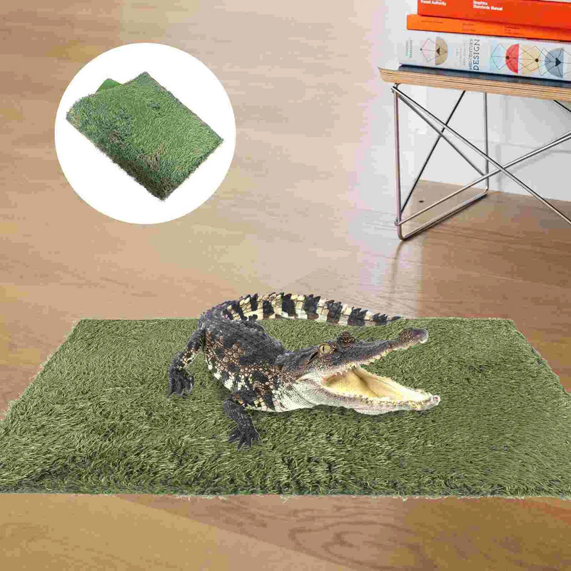 Reptile Tank Reptile Carpet Terrarium Liners Lizard Cage Liner Gultas veļa Mīksts Zaļš Paklājiņš Bārdains Pūķa Ķirzakas Gekons Iguāna