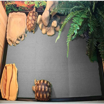 Ερπετό χαλί Terrarium Υπόστρωμα Κλινοσκεπής Επένδυση Ερπετοειδές Κλουβί Ματ Δεξαμενή Αξεσουάρ για Bearded Dragon Lizard Tortoise