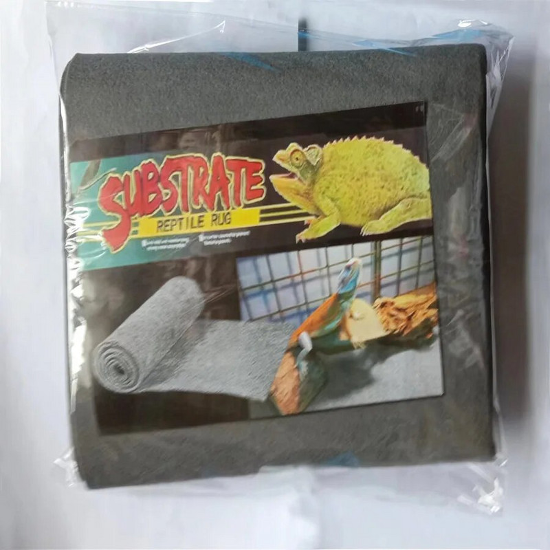 Rāpuļu paklāju terārija gultas veļa, substrāta starplika rāpuļu būra paklāja tvertnes piederumi bārdainajam pūķa ķirzakas bruņurupucim