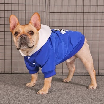 HOOPET Облекло за домашни кучета Зимно външно палто за малки средни кучета Котки Кучешко яке с принт
