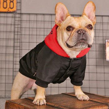 HOOPET Облекло за домашни кучета Зимно външно палто за малки средни кучета Котки Кучешко яке с принт