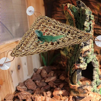 Reptile Lizard Hammock Hamster Reptile Grass Mat Κρεβάτι για κατοικίδια Φύκια αιώρα Swing κατοικίδιο ερπετό παιχνίδι κρεμαστό κρεβάτι