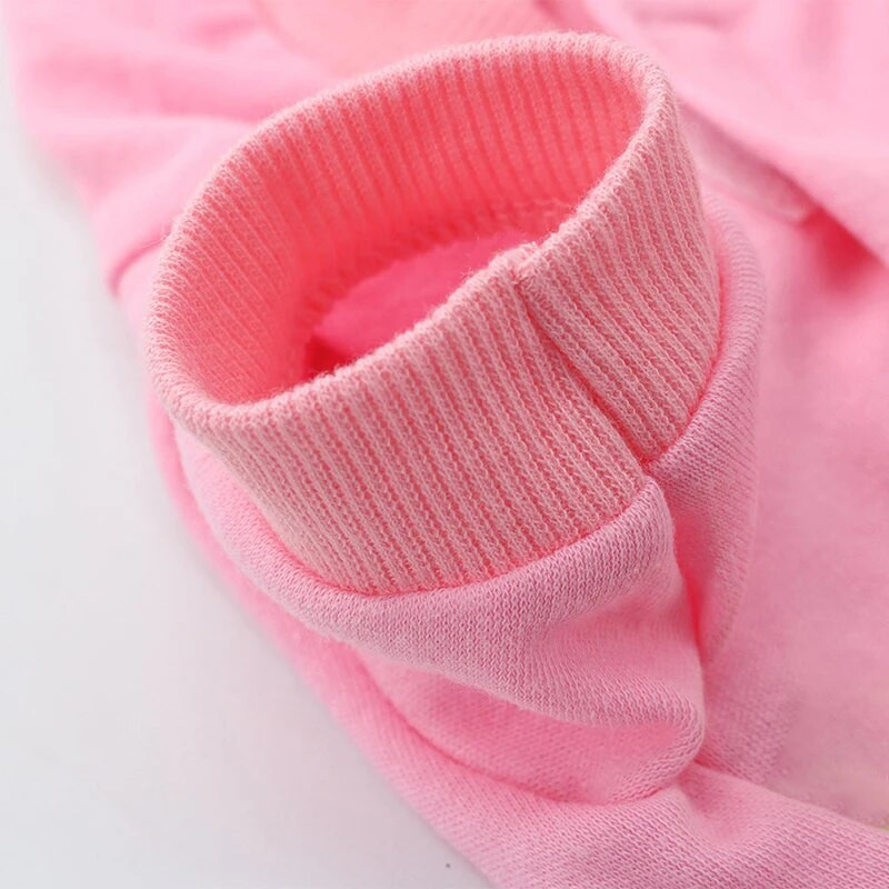 Jaunas pavasara un rudens mājdzīvnieku drēbes Teddy Bomei rozā princese ar kapuci kaķu kucēns suns apģērbs suņu kapuces suņu t-krekls suņu kapuci