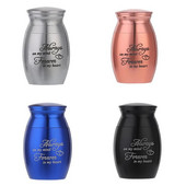 1 τμχ Mini Pet Urn Ανοξείδωτο ατσάλι Cremation Ashes Urn for Pet Dog Θήκη για στάχτες πουλιών Κασετίνα Αναμνηστικό κατοικίδιο 25*16mm