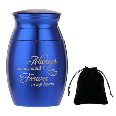 1 τμχ Mini Pet Urn Ανοξείδωτο ατσάλι Cremation Ashes Urn for Pet Dog Θήκη για στάχτες πουλιών Κασετίνα Αναμνηστικό κατοικίδιο 25*16mm