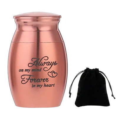 1 τμχ Mini Pet Urn Ανοξείδωτο ατσάλι Cremation Ashes Urn for Pet Dog Θήκη για στάχτες πουλιών Κασετίνα Αναμνηστικό κατοικίδιο 25*16mm