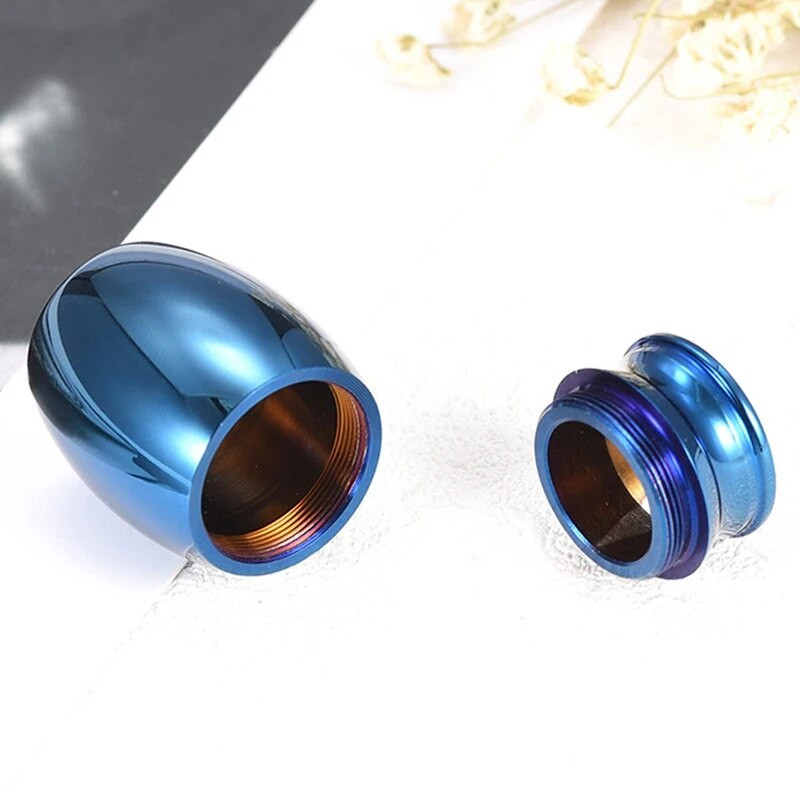 Zilā cilvēka pelnu piemiņas eņģeļu spārnu piemiņas urna Mini kremācijas urnu pelnu turētājs cilvēku mājdzīvnieku piemiņas urnām