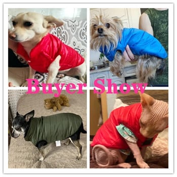 Dog Coat Down Parkas Παλτό για σκύλους Ρούχα για μικρά σκυλιά Αδιάβροχο πουπουλένιο παλτό Winter Warm Dogs Parkas Jackets Ρούχα