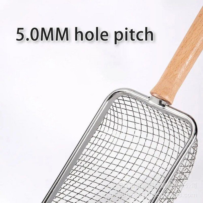 Lopata za mačke Lopata za mačji pijesak Ergonomska drvena drška Lopatica za mačji pijesak Šuplji mrežasti dizajn za višekratnu upotrebu za višenamjenski alat za kućne ljubimce