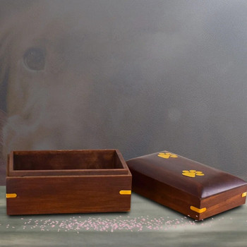 Urn Cat Pet Dog Urns Memorial Cemation Box Αναμνηστικό Ξύλινο ανθεκτικό ένδυμα Κεραμικό υπέροχο αξεσουάρ Συμπαγές οικιακό βολικό