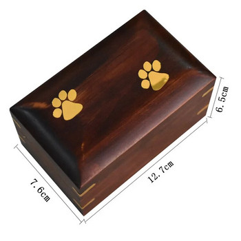 Urn Cat Pet Dog Urns Memorial Cemation Box Αναμνηστικό Ξύλινο ανθεκτικό ένδυμα Κεραμικό υπέροχο αξεσουάρ Συμπαγές οικιακό βολικό