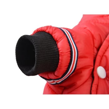 Χειμερινά ρούχα για σκύλους Αδιάβροχα μπουφάν παλτό κατοικίδιων ζώων Warm down τζάκετ παλτό με κουκούλα Ρούχα για σκύλους τσιουάουα μικρό μεσαίου μεγέθους κουτάβι
