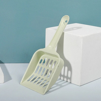 1PC Лъжица за котешки тоалетни Пластмасова решетка Дизайн Инструмент за почистване на домашни любимци Издълбана лопата за котешки тоалети Куче Котка Пясък Почистващи принадлежности
