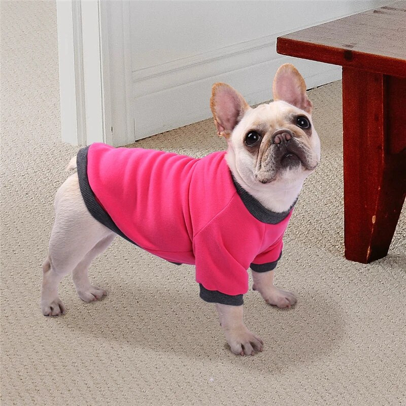 Mīksts Mazo Suņu Apģērbs Ziemas Apģērbs Mājdzīvniekiem Džemperis Silts Flīss Kucēnu Kaķu Apģērbs Jaka Franču buldoga Mētelis maziem Vidējiem Suņiem