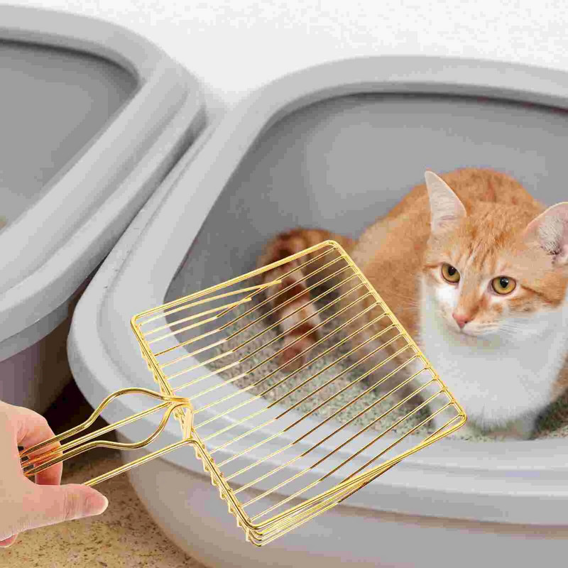 Σέσουλα απορριμμάτων γατών Μεταλλική σέσουλα άμμου απορριμμάτων γατών για σέσουλα απορριμμάτων γατών κατοικίδιων γατών