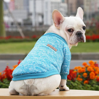 Зимни дрехи за кучета за малки и средни кучета Пуловери с качулка Топли дрехи за френски булдог Чихуахуа Йоркско куче Костюм Суичър