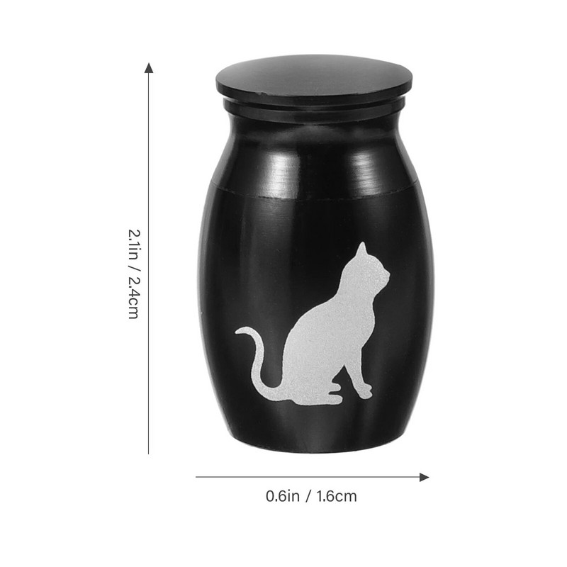 Mājdzīvnieku urnu kremācijas sakausējuma urnas Mini Metāls Suņiem Dekoratīva piemiņa Mazi pelni