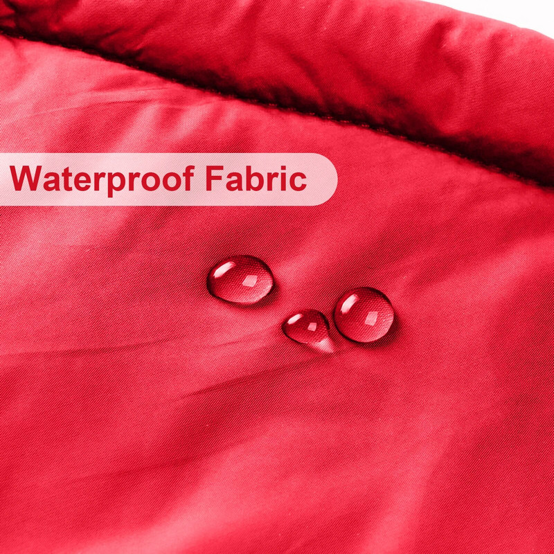 Suņu silta jaka Mājdzīvnieku apģērbi Ziemas silti, ūdensizturīgi kapuci jaka, biezināta plīša kokvilnas apģērbi, siksnas, mājdzīvnieku apģērbi