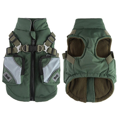 Lolojumdzīvnieku ziemas dubultsoma Sporta krūšu kurvja muguras jaka Vēja necaurlaidīgs lietus ūdensizturīgs silts maziem suņiem un kaķēniem mājdzīvnieku piederumi