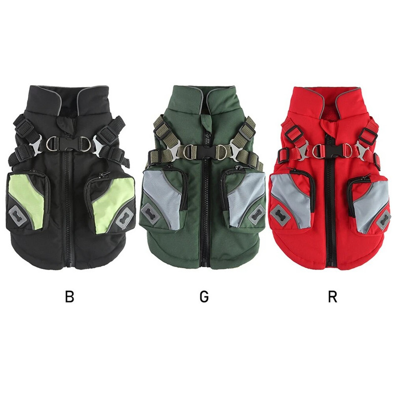 Lolojumdzīvnieku ziemas dubultsoma Sporta krūšu kurvja muguras jaka Vēja necaurlaidīgs lietus ūdensizturīgs silts maziem suņiem un kaķēniem mājdzīvnieku piederumi