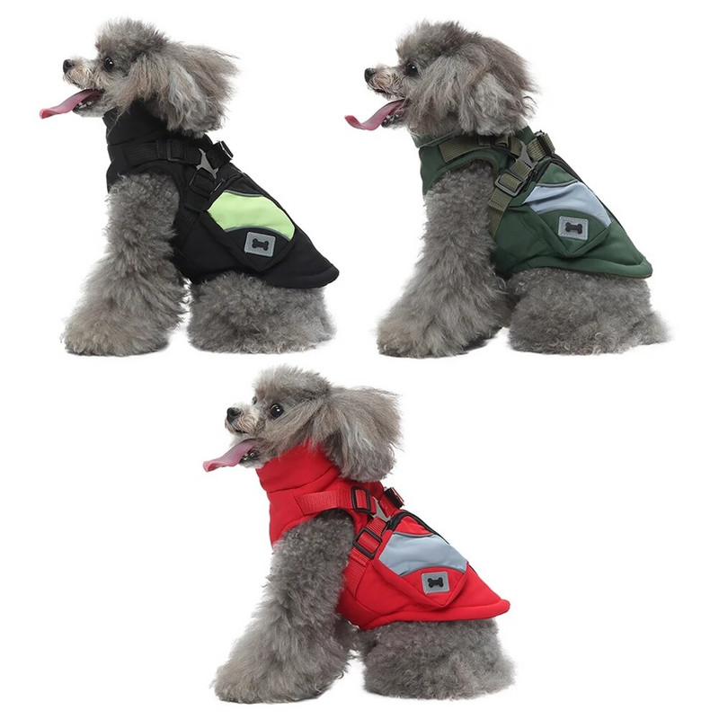 Lolojumdzīvnieku ziemas dubultsoma Sporta krūšu kurvja muguras jaka Vēja necaurlaidīgs lietus ūdensizturīgs silts maziem suņiem un kaķēniem mājdzīvnieku piederumi