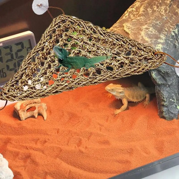 Ερπετό γρασίδι χαλάκι Lizard Hamster Κρεβάτι με φύκια αιώρα Swing Pad Μικρό κλουβί για κατοικίδια Κρεμαστό μαξιλάρι για παιχνίδι Διακοσμητικά αξεσουάρ