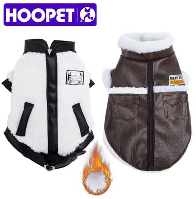 HOOPET Pet Dog Clothes Winter Warm Pet Dog Jacket Coat Puppy Chihuahua Clothing Hoodies For Small Medium Dogs Puppy Outfit