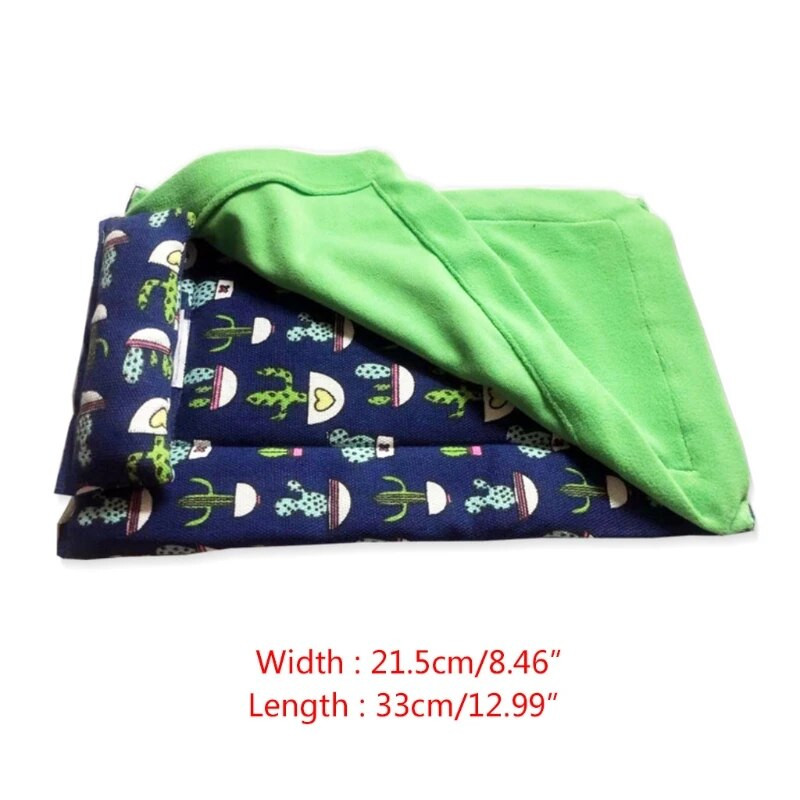 Krevet s bradatim zmajem s jastukom i pokrivačem Udoban topli krevet za spavanje s plišanom navlakom za guštera Leoparda Gecka